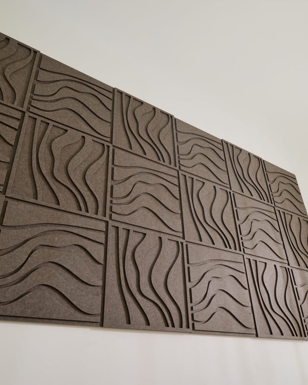 Wave Tile - Warm Grey