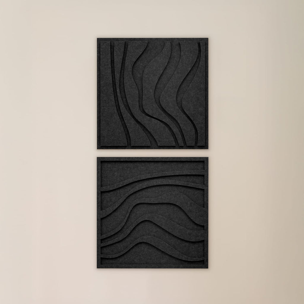 Wave Tile - Night Black