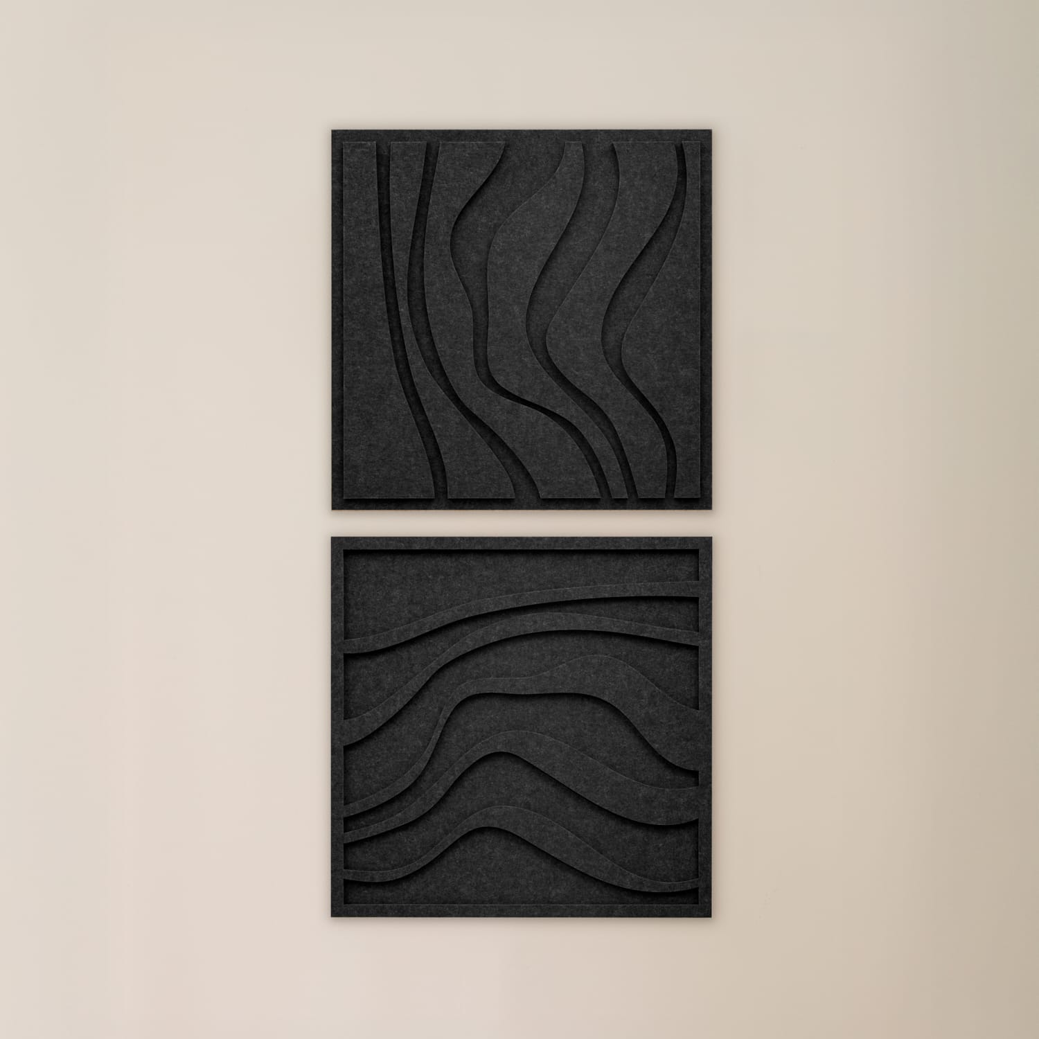 Wave Tile - Night Black