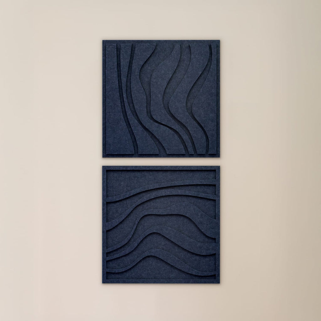 Wave Tile Set | Decorative Acoustic Tiles - New Modern Art – Arturel.com