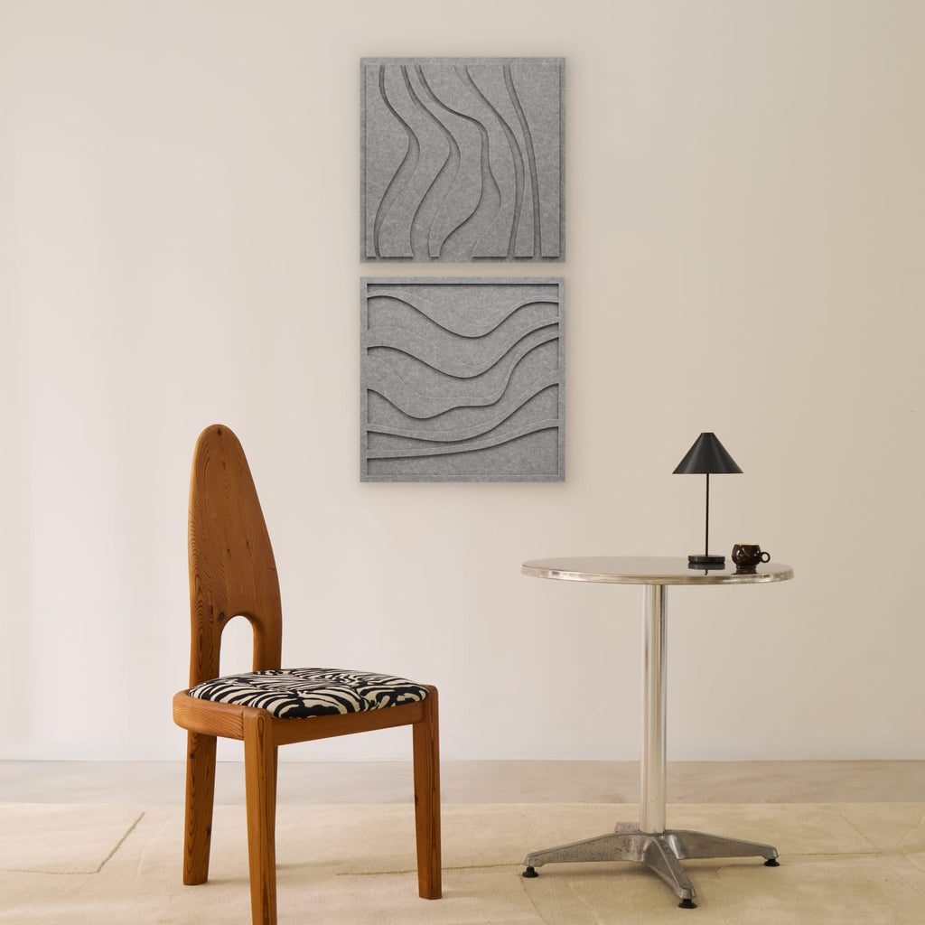 Wave Tile - Cloudy Grey | Decorative Acoustic Tiles | Arturel – Arturel.com