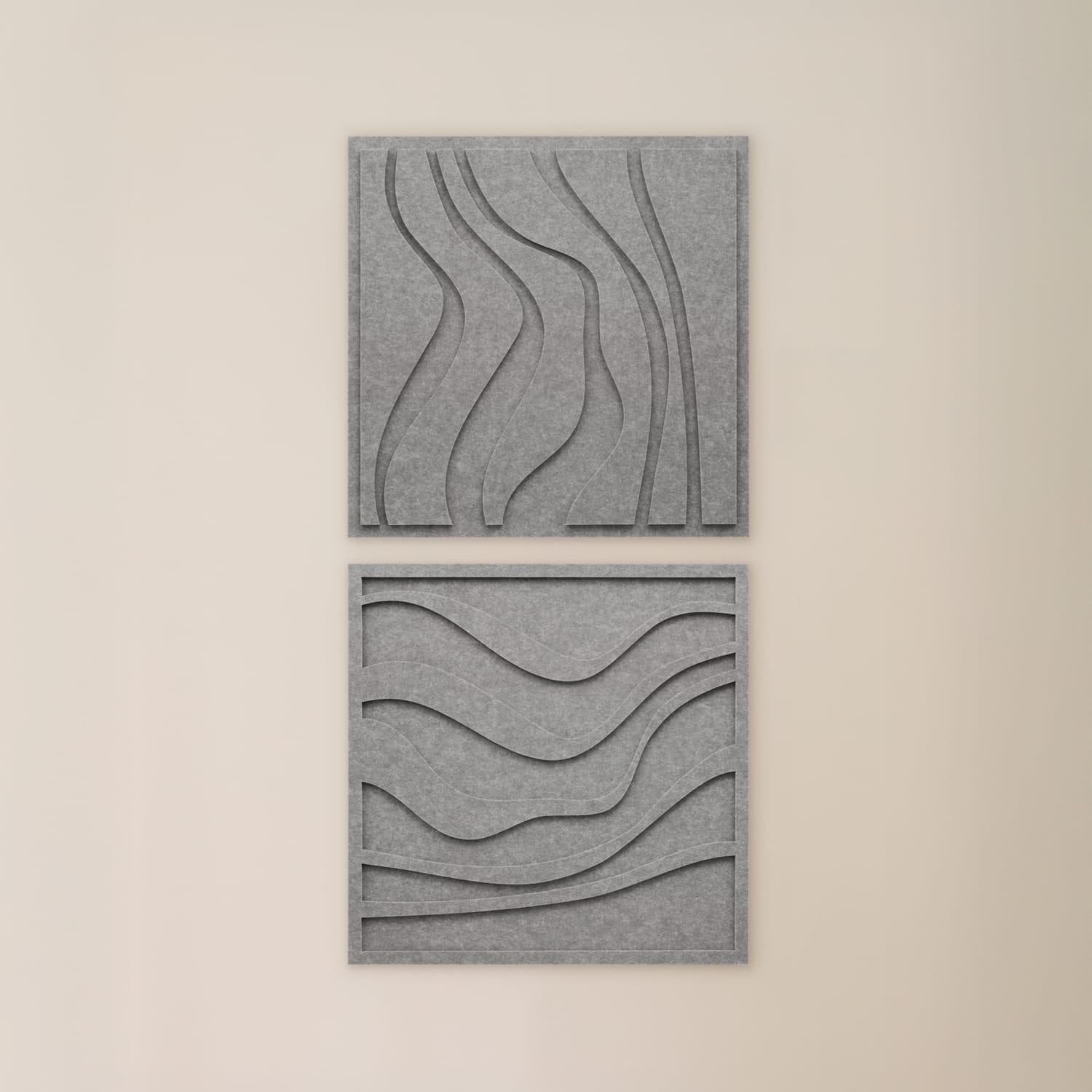 Wave Tile - Cloudy Grey