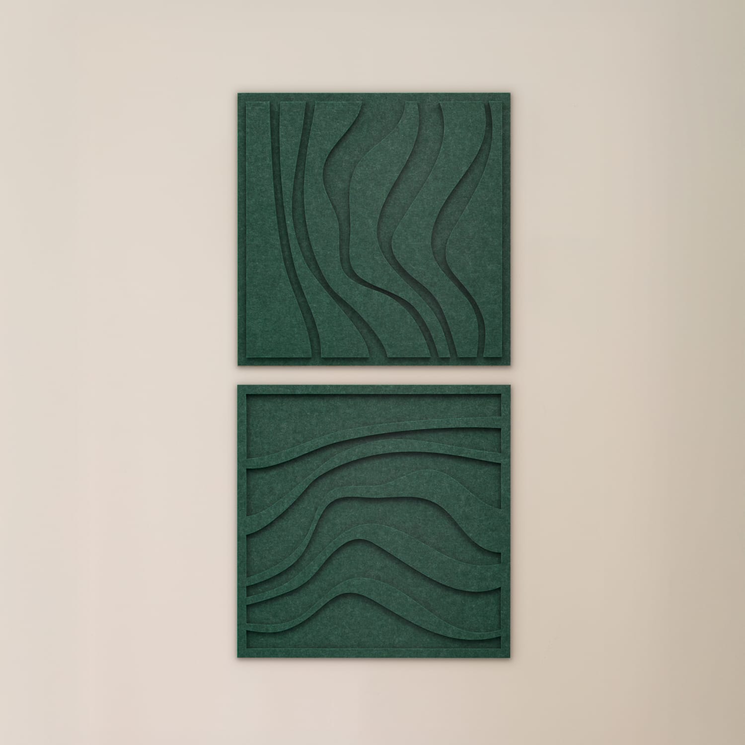 Wave Tile - Petroleum Green