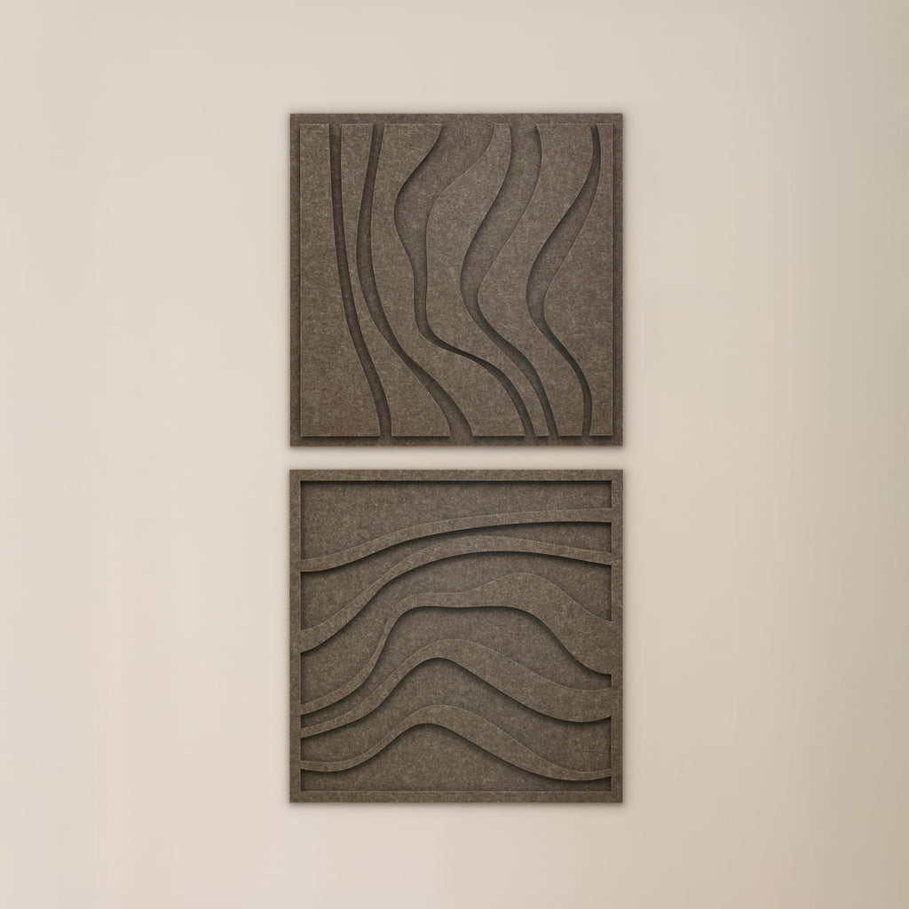 Wave Tile - Warm Grey