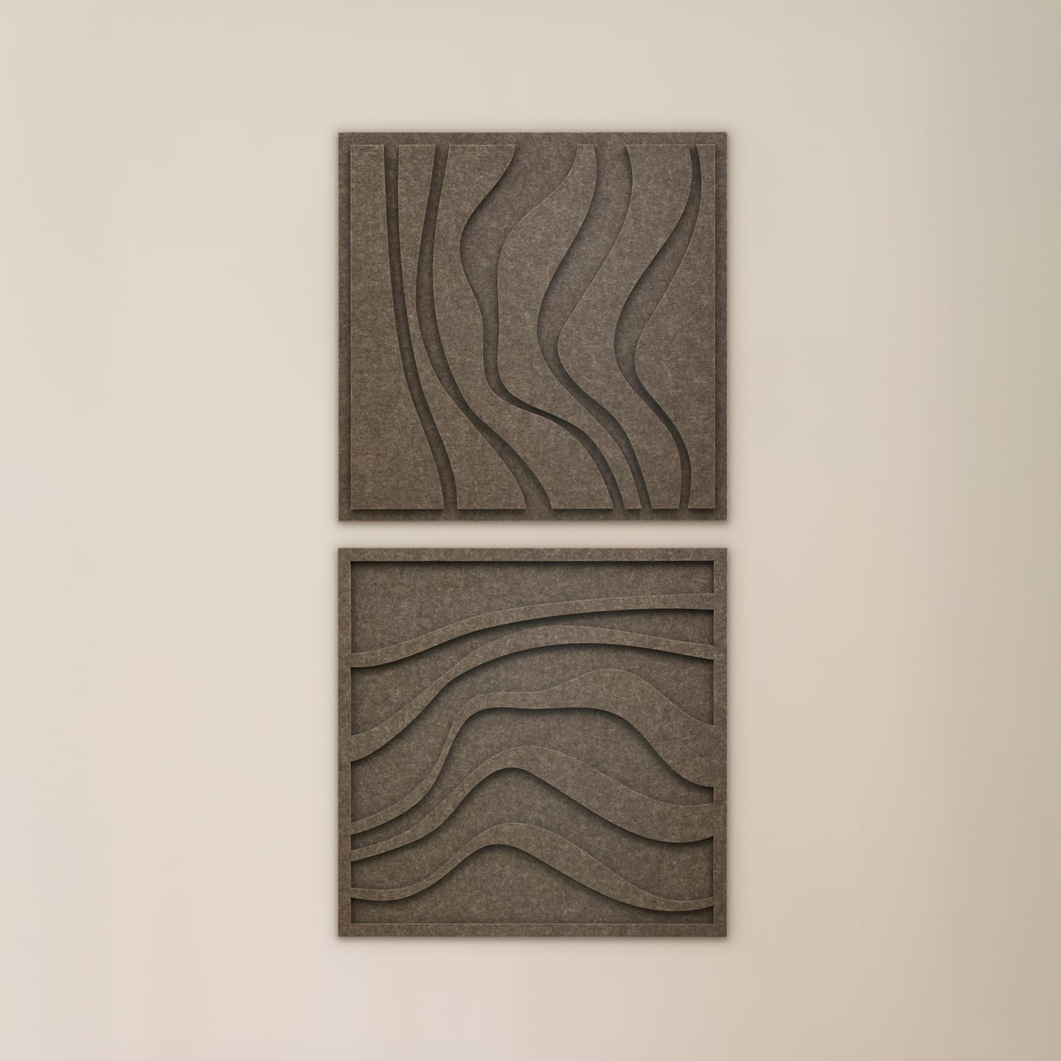 Wave Tile - Warm Grey