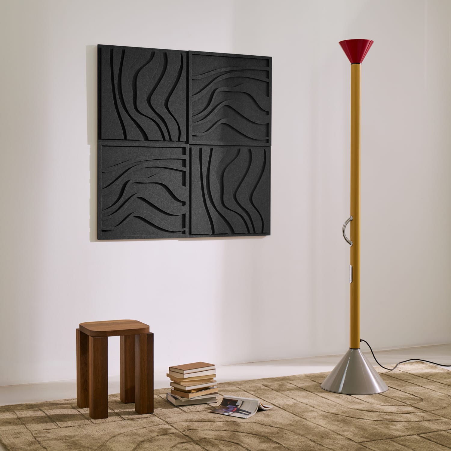 Wave Tile - Night Black