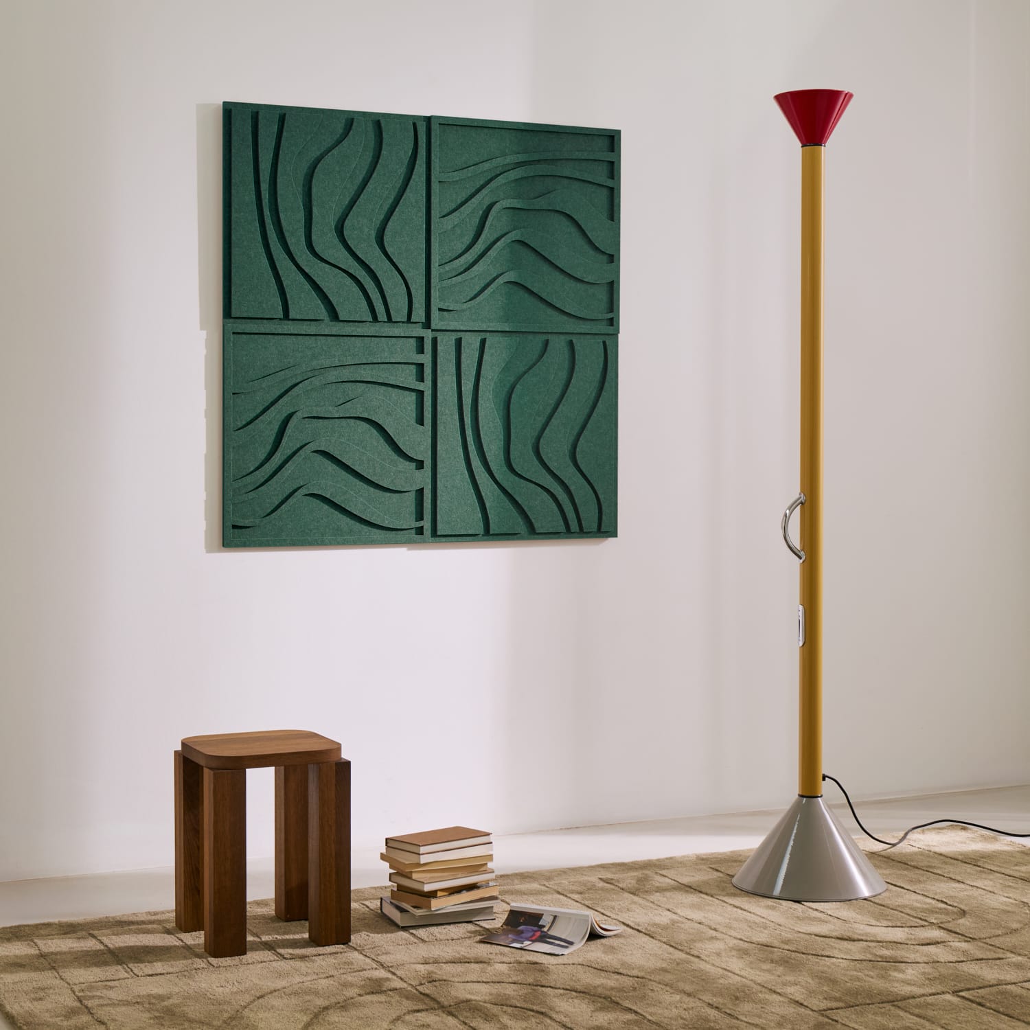 Wave Tile - Petroleum Green