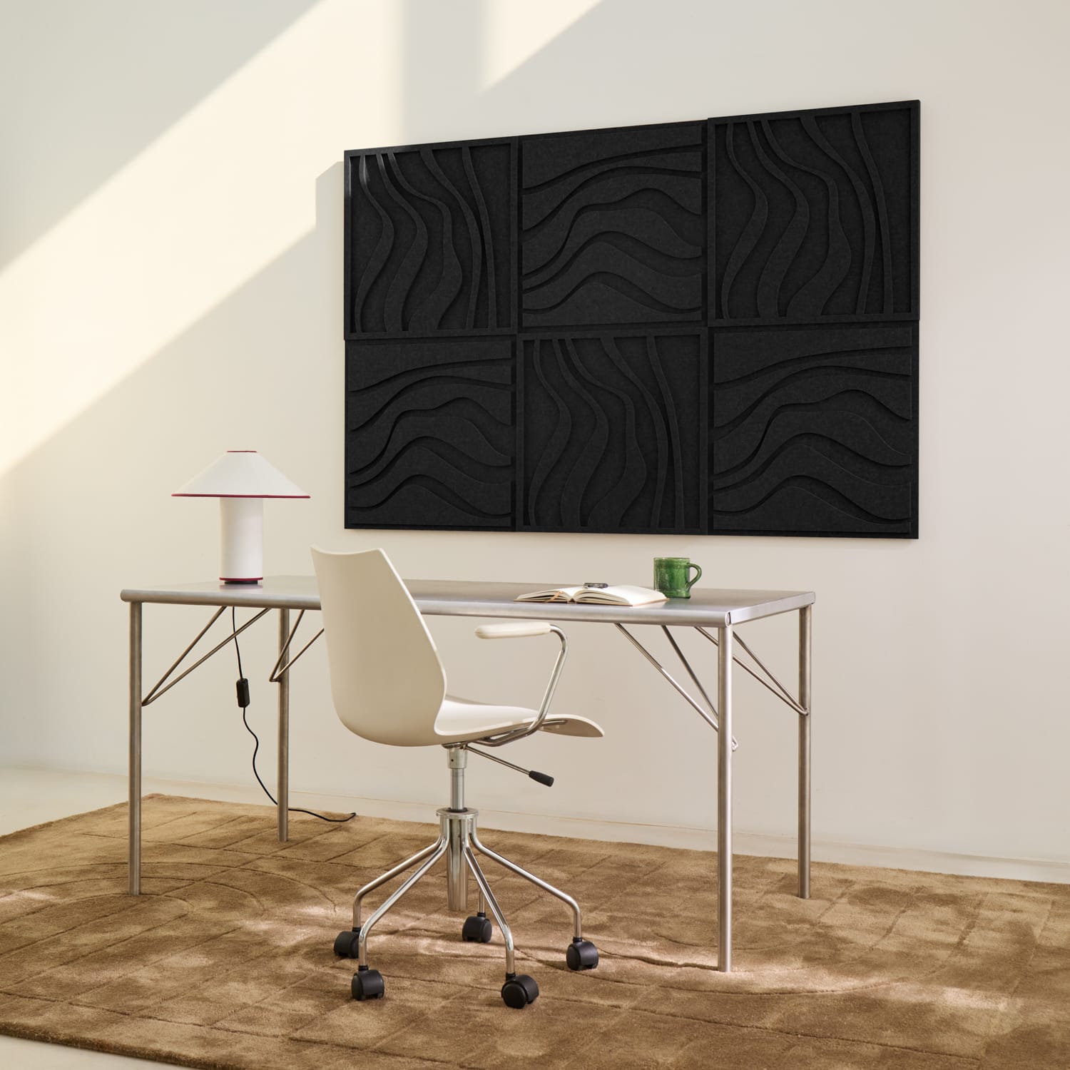Wave Tile - Night Black