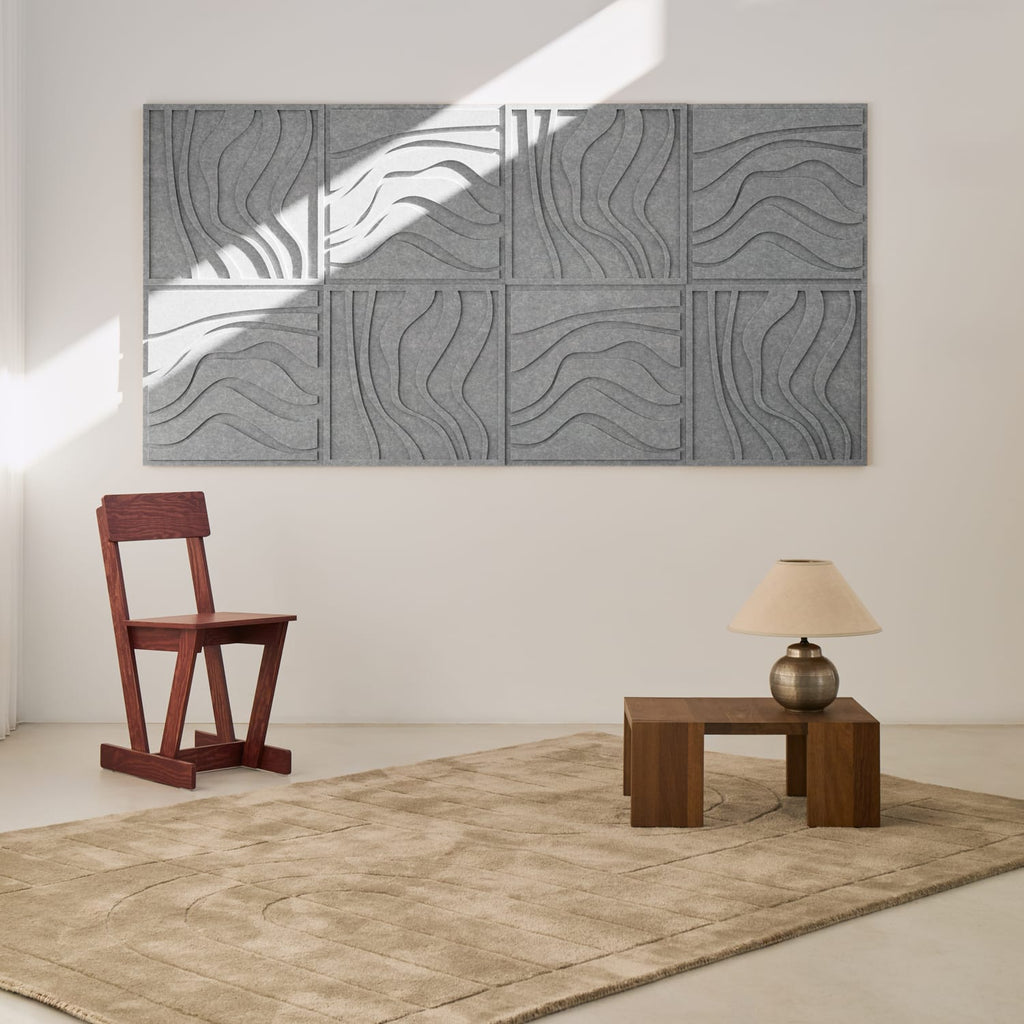 Wave Tile - Cloudy Grey