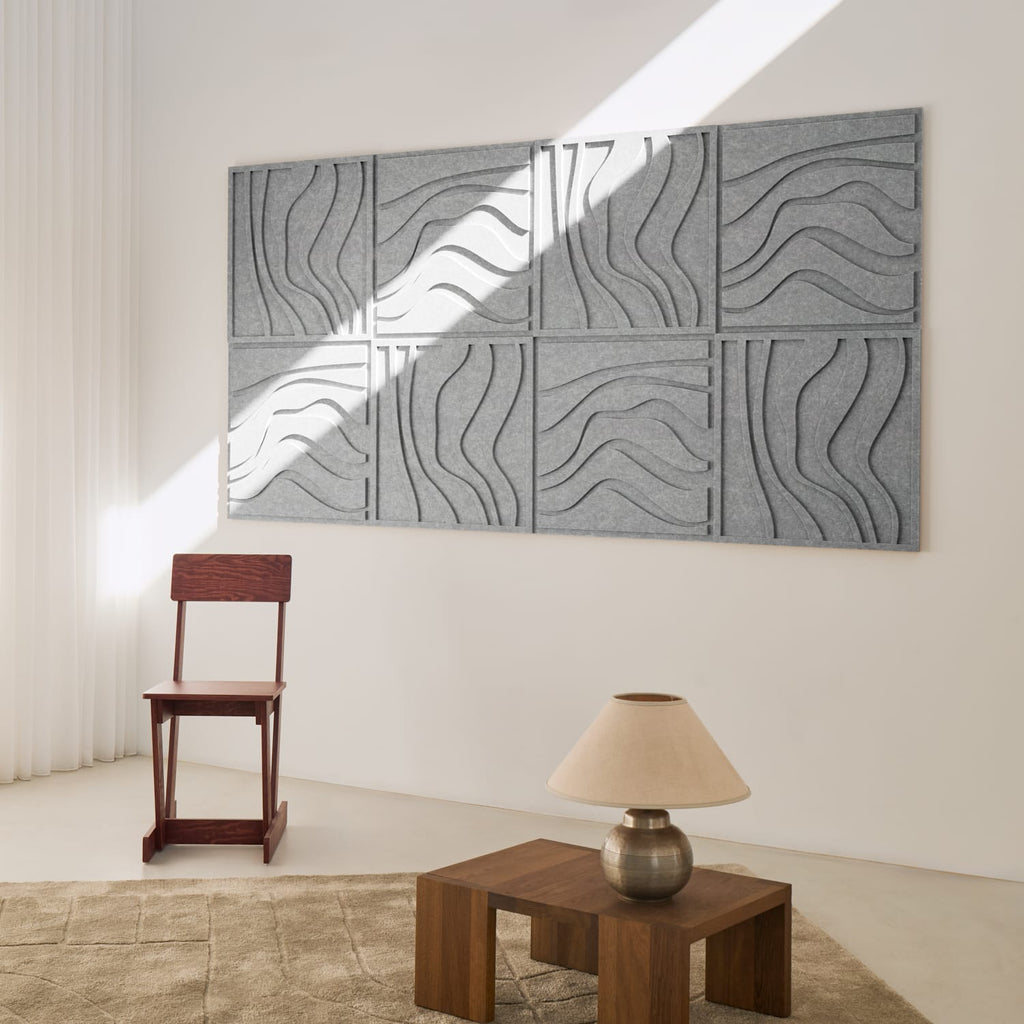Wave Tile - Cloudy Grey | Decorative Acoustic Tiles | Arturel – Arturel.com