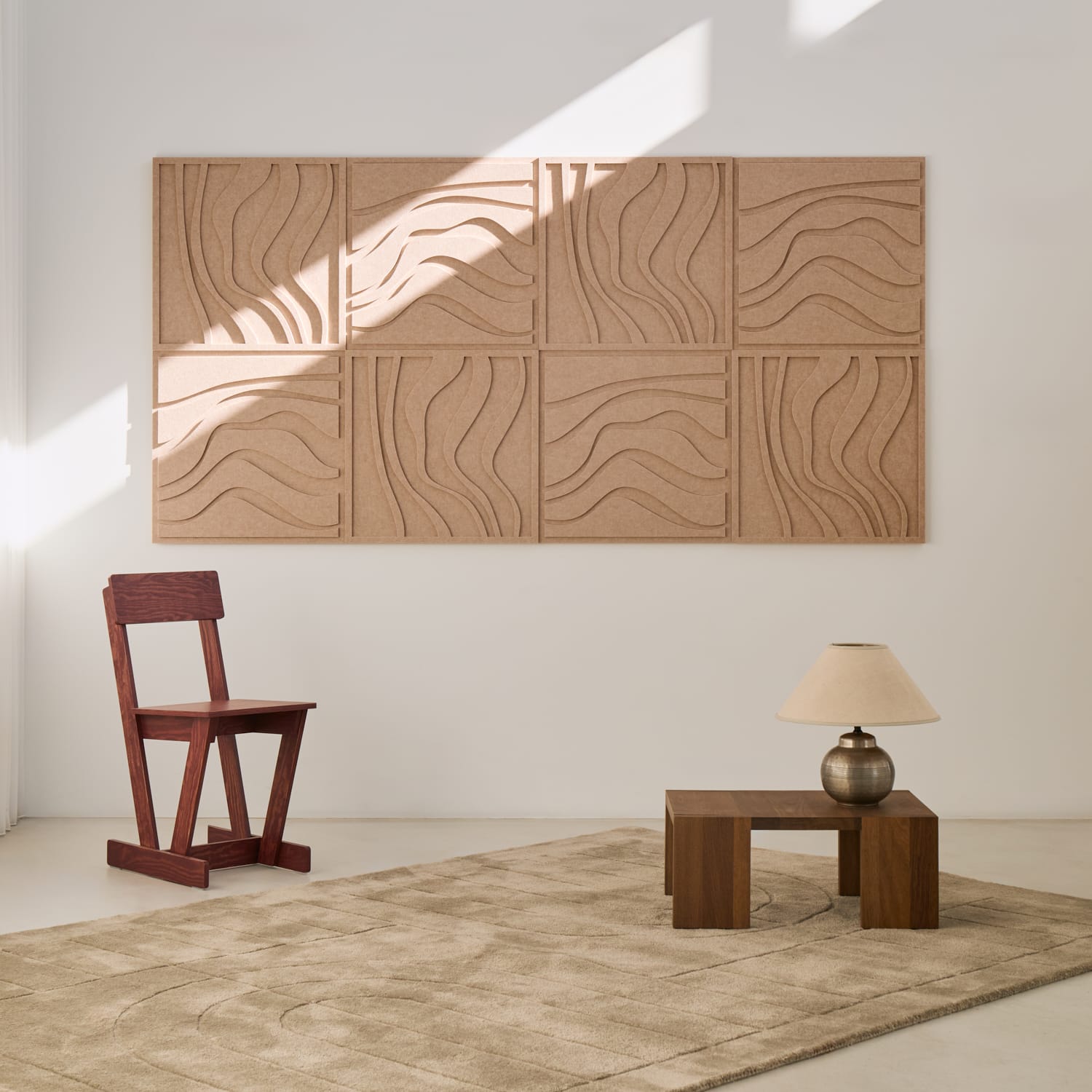 Wave Tile - Sand Beige