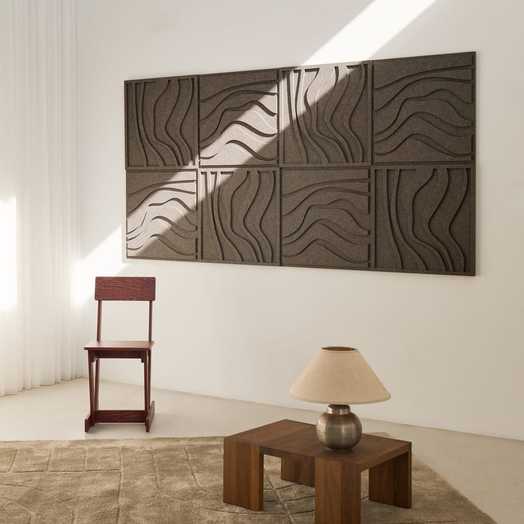 Wave Tile - Warm Grey